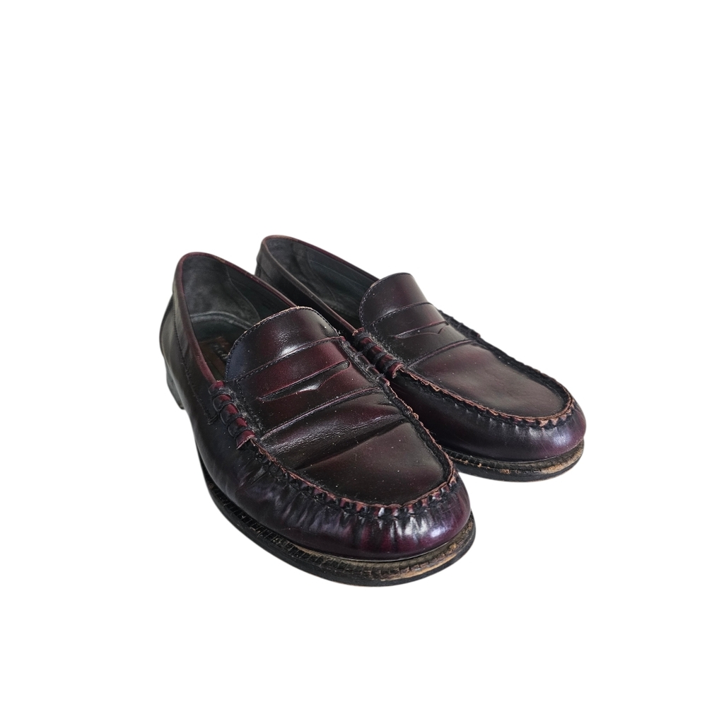 Florsheim Victor Men's 9 D Burgundy Leather Penny Loafer Dress Shoe